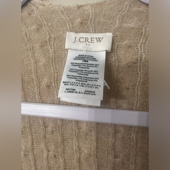 Cozy Beige Knit Women's Poncho style sweater - Picture 5 of 6